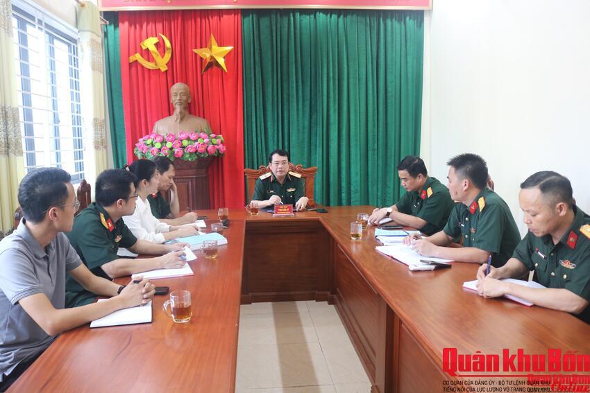 Thiếu tướng Phan Văn Sỹ kiểm tra chuẩn bị nghiệm thu Dự án cải tạo, sửa chữa trụ sở Tòa án Quân sự Quân khu 4