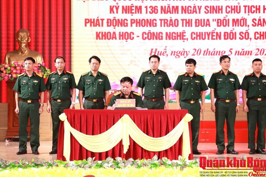 Bộ Chỉ huy Quân sự thành phố Huế phát động thi đua “Đổi mới sáng tạo, phát triển khoa học - công nghệ, chuyển đối số, chuyển đổi xanh”