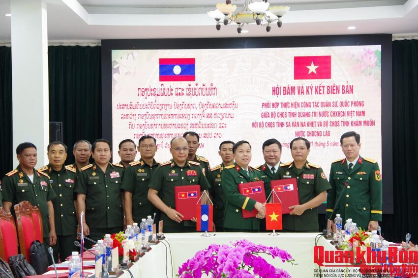 Tỉnh  Quảng Trị hội đàm đánh giá kết quả phối hợp thực hiện nhiệm vụ quân sự, quốc phòng