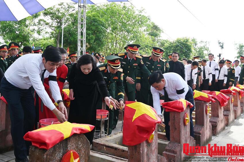 Tỉnh Nghệ An tổ chức Lễ truy điệu và an táng hài cốt liệt sĩ