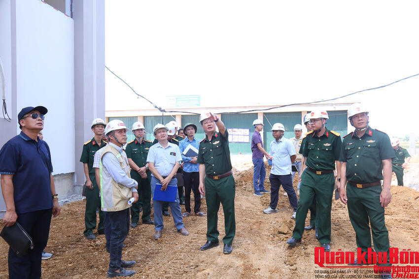 Quân khu 4 kiểm tra Dự án Bệnh viện Quân y 268 (Cơ sở 2)
