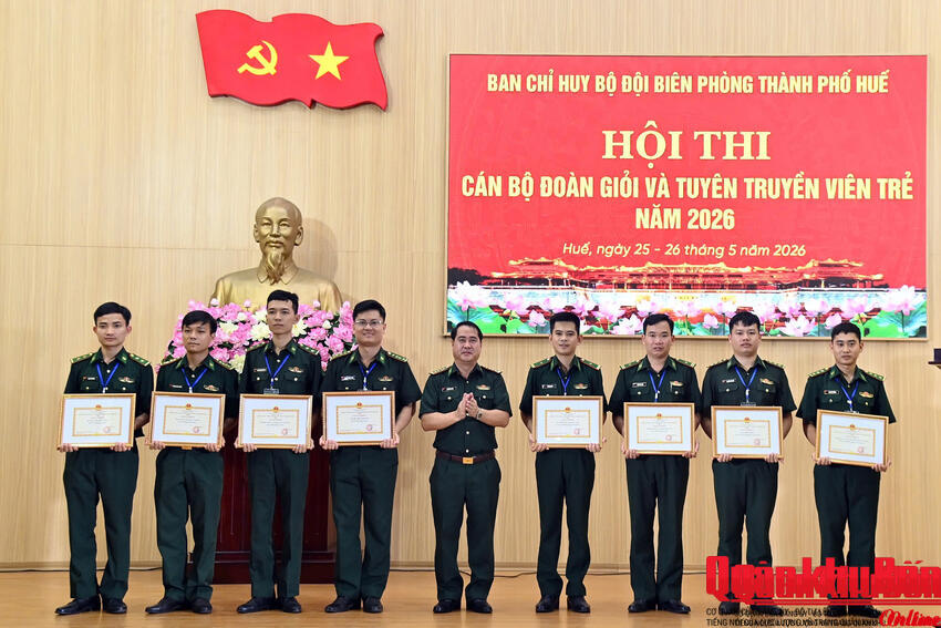Bộ đội Biên phòng thành phố Huế: Hội thi Cán bộ Đoàn giỏi và Tuyên truyền viên trẻ