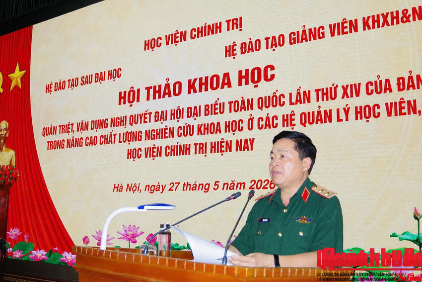Học viện Chính trị: Hội thảo về nâng cao chất lượng nghiên cứu khoa học