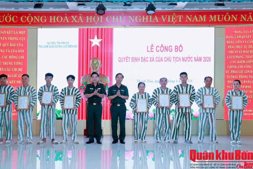 Bộ Quốc phòng công bố Quyết định đặc xá của Chủ tịch nước năm 2026