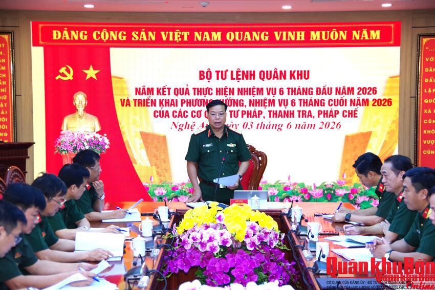 Quân khu 4: Các cơ quan Tư pháp, Thanh tra, Pháp chế thực hiện tốt nhiệm vụ