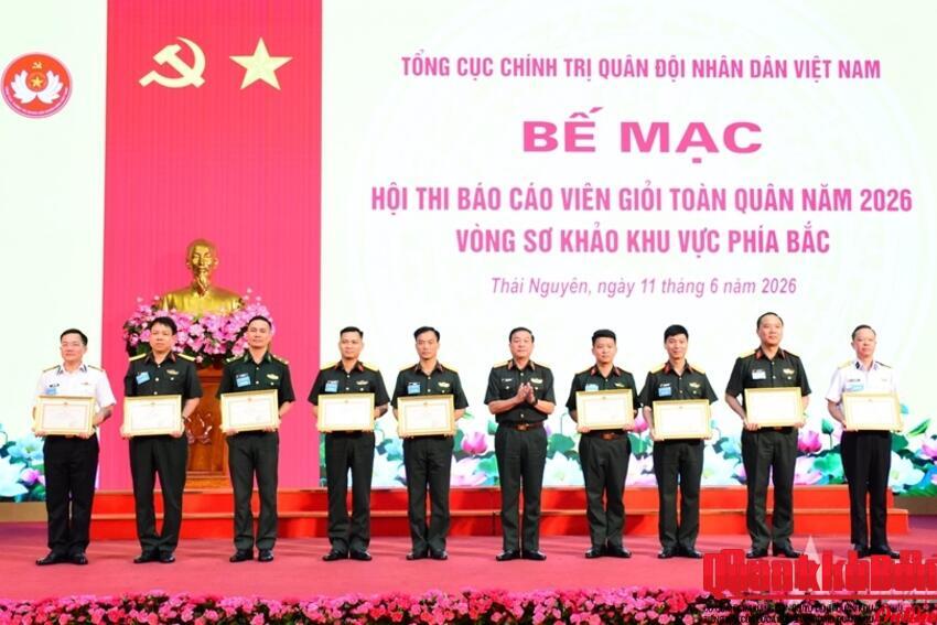Hội thi báo cáo viên giỏi toàn quân năm 2026 khu vực phía Bắc: Dấu ấn chất lượng chuyên môn và ý nghĩa chính trị