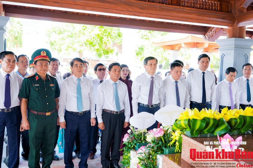 Khánh thành Dự án Tu bổ, tôn tạo Di tích nhà thờ và mộ đồng chí Hồ Tùng Mậu
