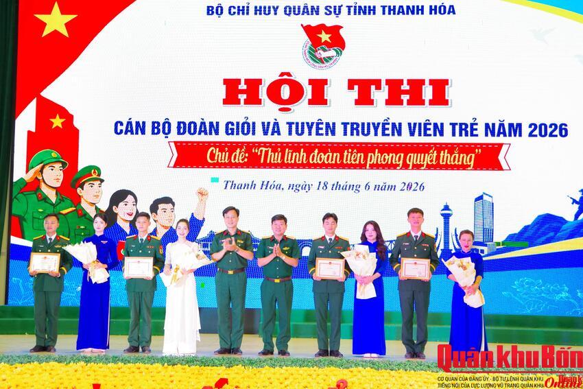 Bộ Chỉ huy Quân sự tỉnh Thanh Hóa tổ chức Hội thi cán bộ Đoàn giỏi và tuyên truyền viên trẻ năm 2026 thành công tốt đẹp