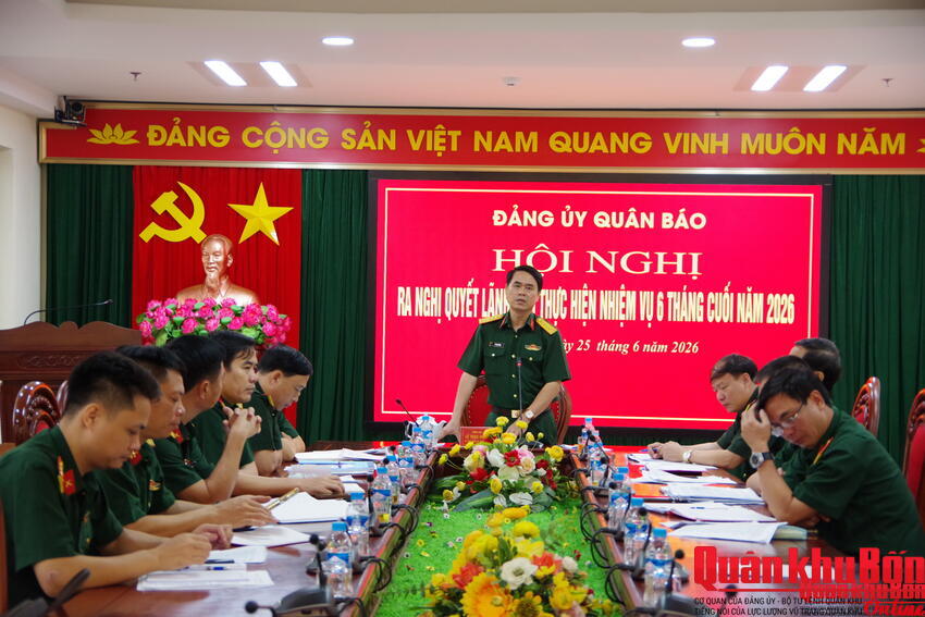 Đảng ủy Quân báo và Đảng ủy Điều tra hình sự Quân khu 4 ra nghị quyết lãnh đạo thực hiện nhiệm vụ 6 tháng cuối năm 2026