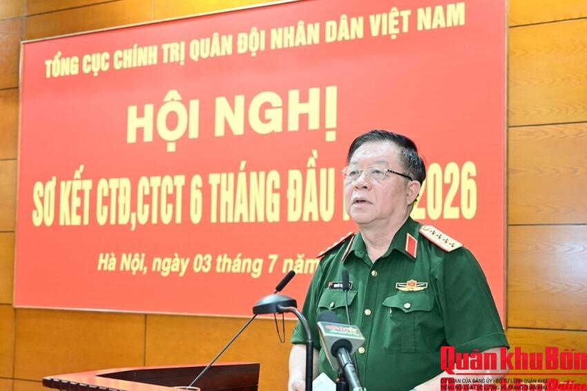 Đại tướng Nguyễn Trọng Nghĩa chủ trì Hội nghị sơ kết công tác Đảng, công tác chính trị 6 tháng đầu năm 2026