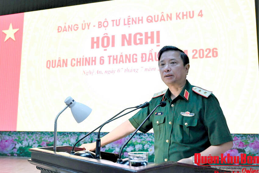 Quân khu 4: Hội nghị quân chính 6 tháng đầu năm 2026