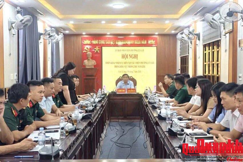 Phường Cửa Lò, tỉnh Nghệ An triển khai nhiệm vụ diễn tập tác chiến phường trong khu vực phòng thủ năm 2026