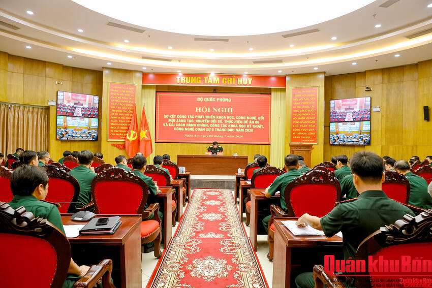 Bộ Quốc phòng dẩy mạnh công tác phát triển khoa học, công nghệ, chuyển đổi số, cải cách hành chính