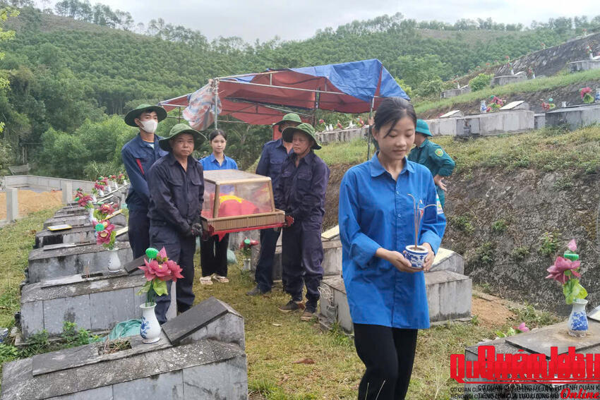 Xã Tứ Mỹ, tỉnh Hà Tĩnh chung sức hỗ trợ công tác lấy mẫu hài cốt liệt sĩ phục vụ giám định ADN