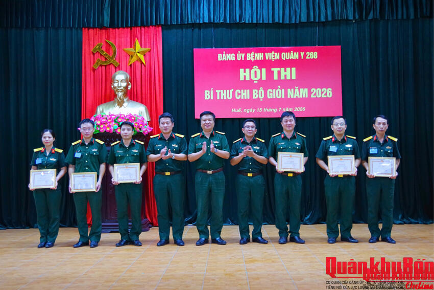 Bệnh viện Quân y 268 (Cục Hậu cần - Kỹ thuật Quân khu 4) tổ chức hội thi Bí thư Chi bộ giỏi năm 2026