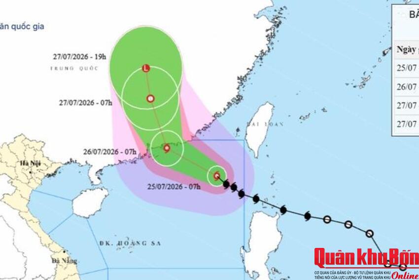 Bão số 2 mạnh lên cấp 11, giật cấp 13, khả năng còn mạnh thêm