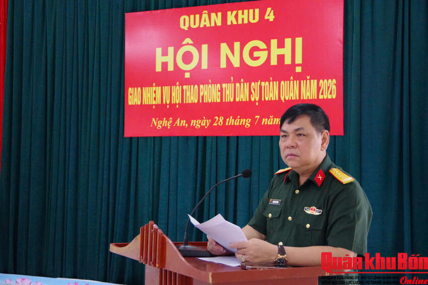 Quân khu 4 giao nhiệm vụ đội tuyển tham gia Hội thao Phòng thủ dân sự