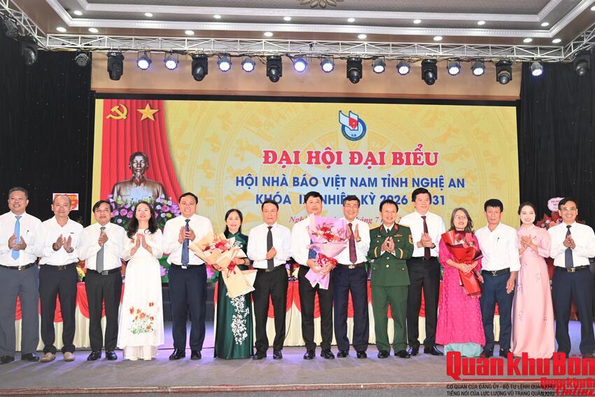 Đại tá Hồ Công Lĩnh, Tổng Biên tập Báo Quân khu 4 tái đắc cử Ủy viên Ban Chấp hành Hội Nhà báo tỉnh Nghệ An, nhiệm kỳ 2026 – 2031