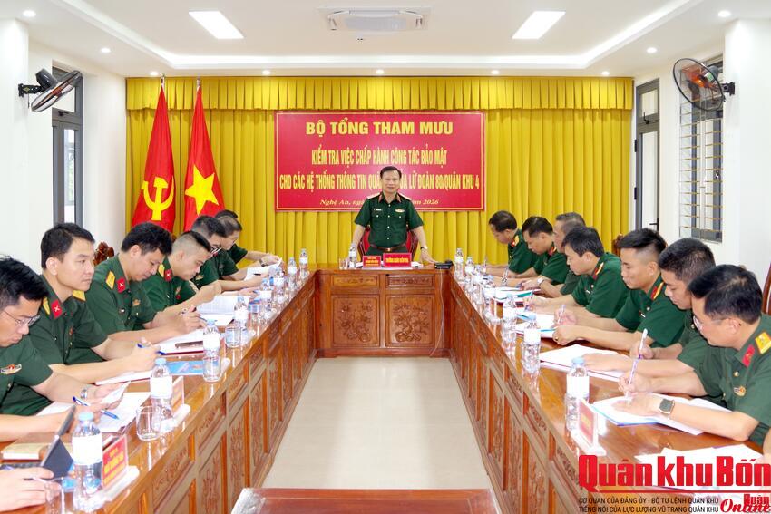 Lữ đoàn Thông tin 80:  Bảo đảm tốt công tác bảo mật hệ thống thông tin quân sự