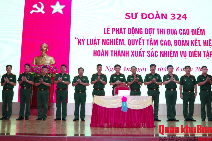 Sư đoàn 324 phát động đợt thi đua cao điểm tham gia diễn tập tác chiến phòng thủ Quân khu năm 2026