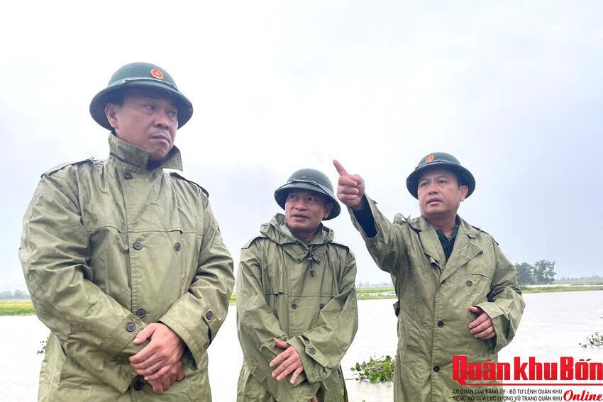 Bộ Chỉ huy Quân sự tỉnh Hà Tĩnh: Kiểm tra các điểm xung yếu có nguy cơ ngập lụt trên địa bàn