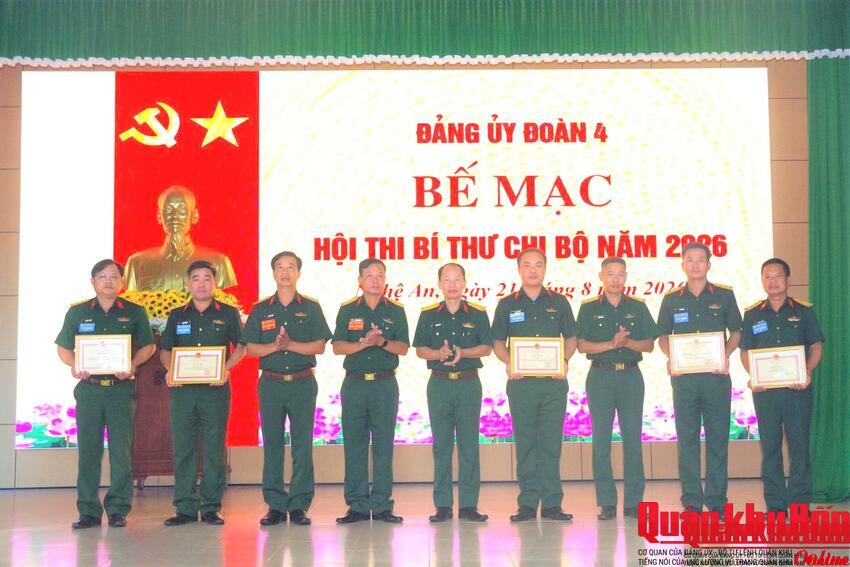 Đảng ủy Đoàn Kinh tế -Quốc phòng 4, Quân khu 4: Bế mạc Hội thi Bí thư chi bộ năm 2026