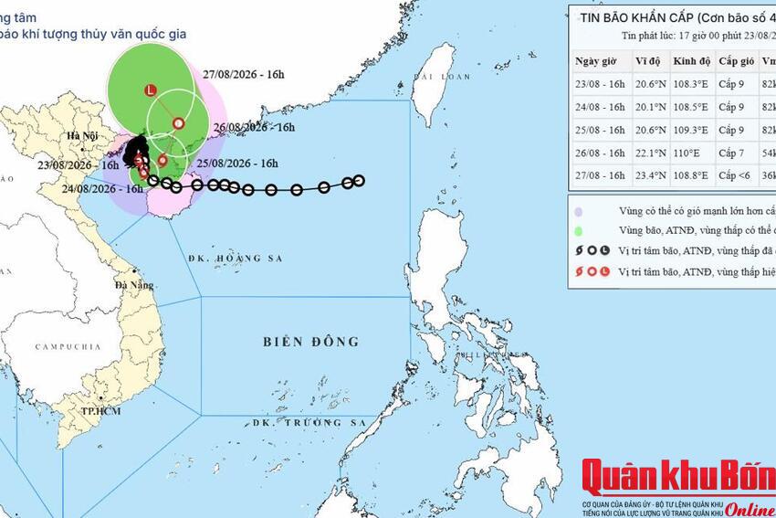 Ứng phó bão số 4, sơ tán hơn 2.300 hộ dân đến nơi an toàn