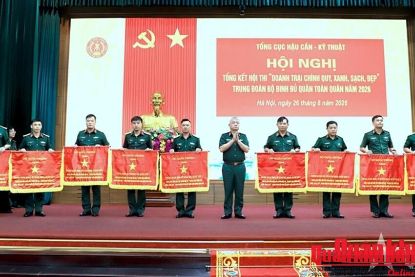 Quân khu 4: Đạt giải Xuất sắc Hội thi "Doanh trại chính quy, xanh, sạch, đẹp" Trung đoàn bộ binh đủ quân năm 2026
