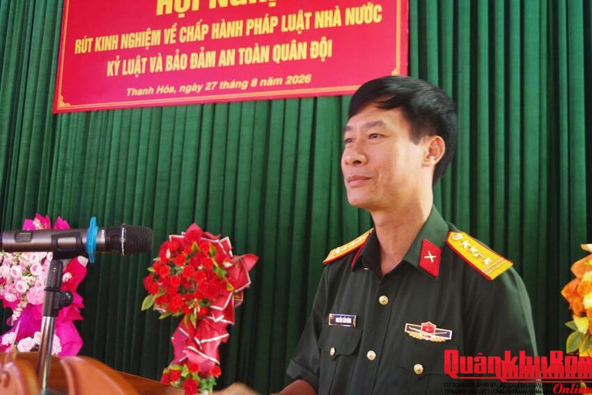 Đoàn Kinh tế - Quốc phòng 5, quân khu 4, tổ chức Hội nghị rút kinh nghiệm về chấp hành pháp luật, kỷ luật và bảo đảm an toàn