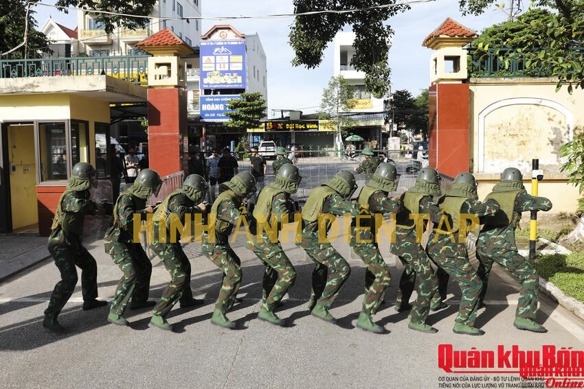 Cơ quan Quân khu 4: Luyện tập phương án sẵn sàng chiến đấu