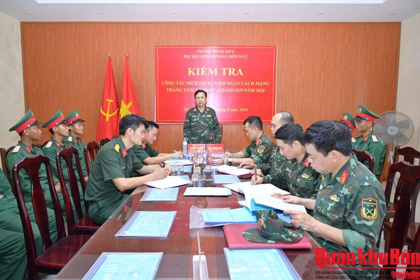 Bộ Chỉ huy Quân sự tỉnh Nghệ An: Kiểm tra sẵn sàng chiến đấu, bảo đảm an toàn trong dịp lễ