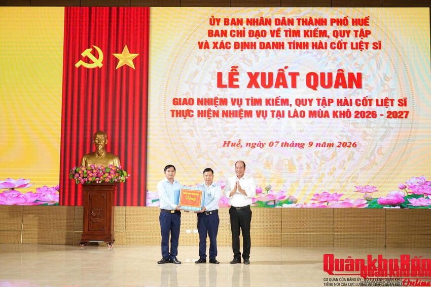 Bộ Chỉ huy Quân sự thành phố Huế: Xuất quân tìm kiếm, quy tập hài cốt liệt sĩ mùa khô 2026-2027 tại Lào