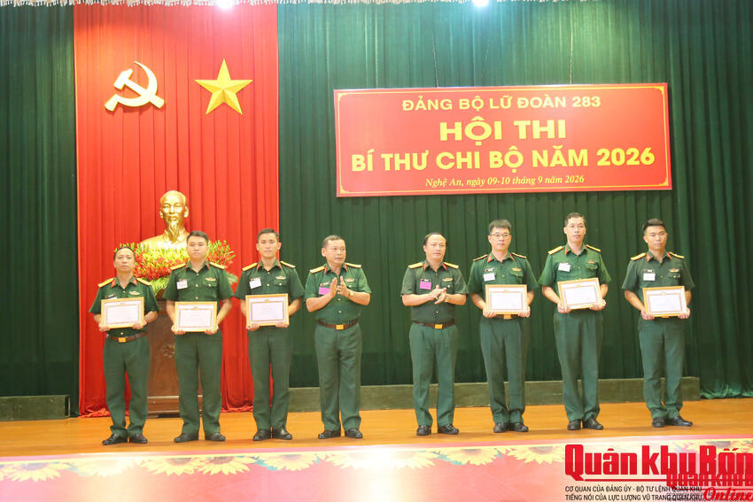 Lữ đoàn 283, Quân khu 4: Hội thi Bí thư chi bộ năm 2026 thành công tốt đẹp