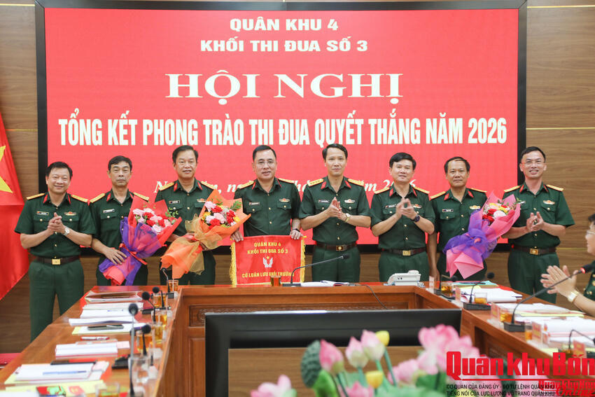 Quân khu 4: Khối thi đua số 3 tổng kết phong trào Thi đua Quyết thắng năm 2026