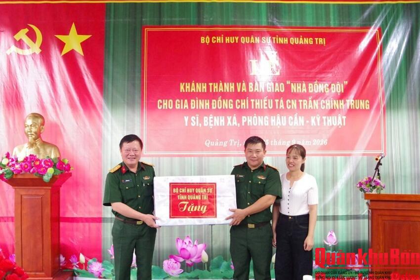 Bộ Chỉ huy Quân sự tỉnh Quảng Trị: Bàn giao “Nhà đồng đội”