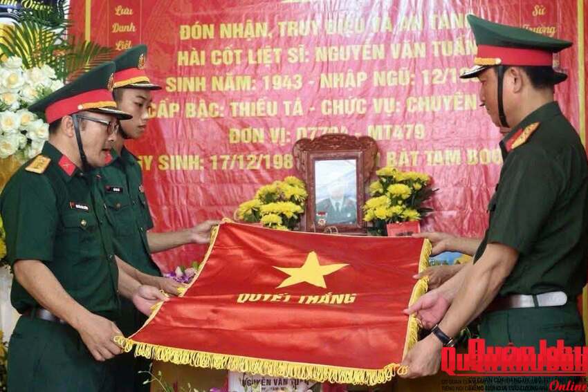 Phường Cửa Lò, tỉnh Nghệ An: Tổ chức Lễ truy điệu và an táng hài cốt liệt sĩ Nguyễn Văn Tuấn