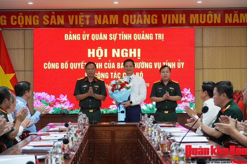Đồng chí Vương Quốc Tuấn làm Bí thư Đảng ủy Quân sự tỉnh Quảng Trị