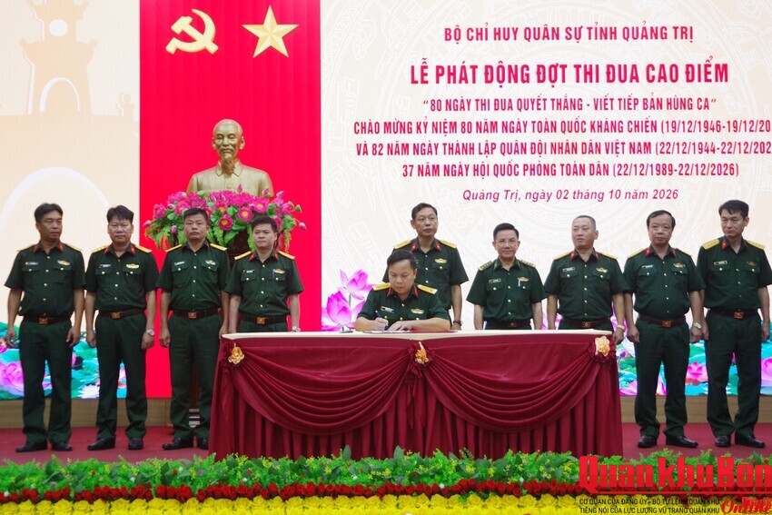 Bộ Chỉ huy Quân sự tỉnh Quảng Trị phát động đợt thi đua cao điểm