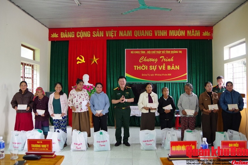 Bộ Chỉ huy Quân sự tỉnh Quảng Trị tổ chức chương trình “Thời sự về bản”
