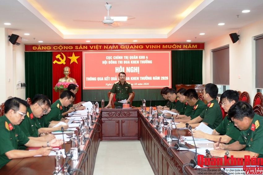 Cục Chính trị Quân khu 4 thông qua kết quả thi đua, khen thưởng năm 2026