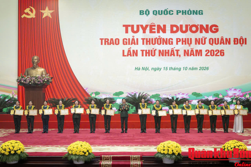Quân khu 4: 1 tập thể, 1 cá nhân nhận Giải thưởng Phụ nữ Quân đội