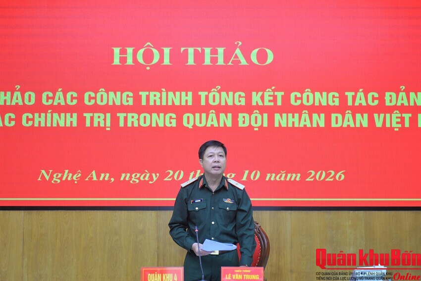 Hội thảo bản thảo các Công trình “Tổng kết công tác đảng, công tác chính trị trong Quân đội Nhân dân Việt Nam”