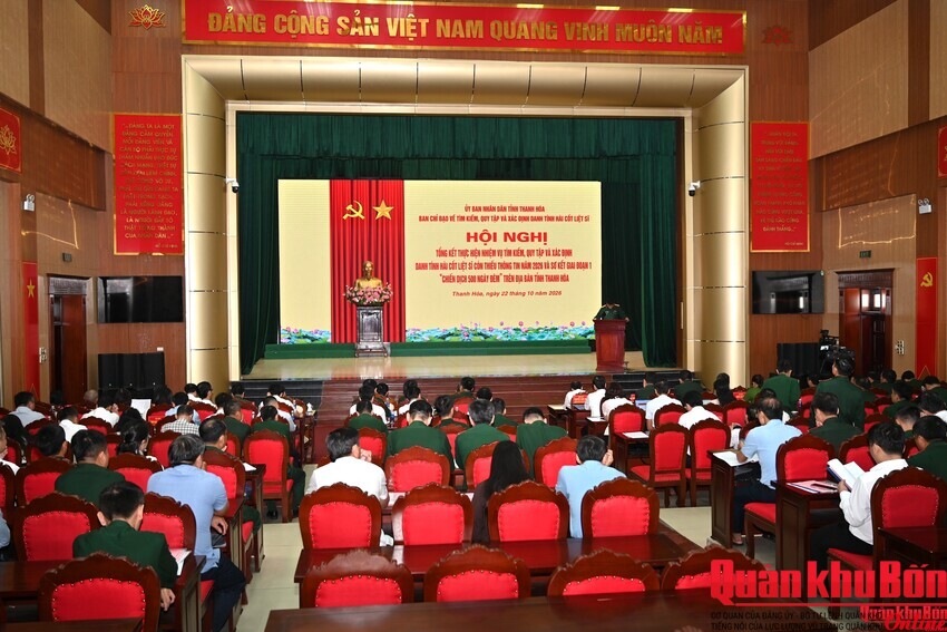 Thanh Hóa đẩy mạnh tìm kiếm, quy tập và xác định danh tính hài cốt liệt sĩ.