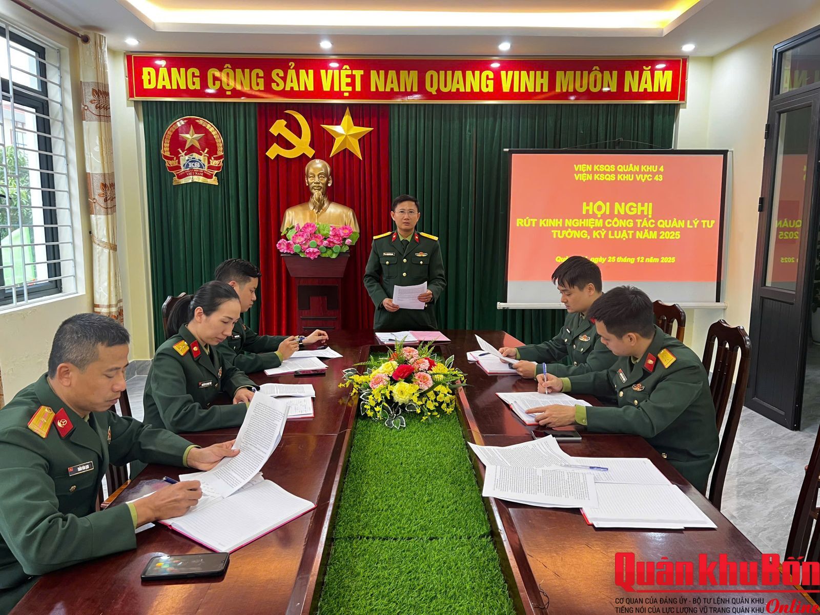 Chi bộ Viện Kiểm sát Quân sự Khu vực 43: Ra nghị quyết lãnh đạo thực hiện nhiệm vụ năm 2026