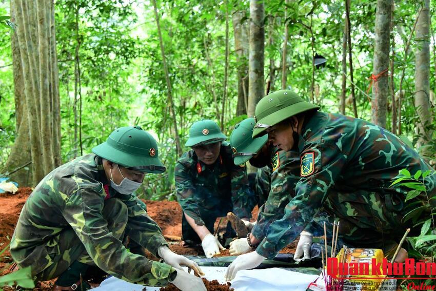 Đoàn Kinh tế - Quốc phòng 337 quy tập 5 hài cốt liệt sĩ