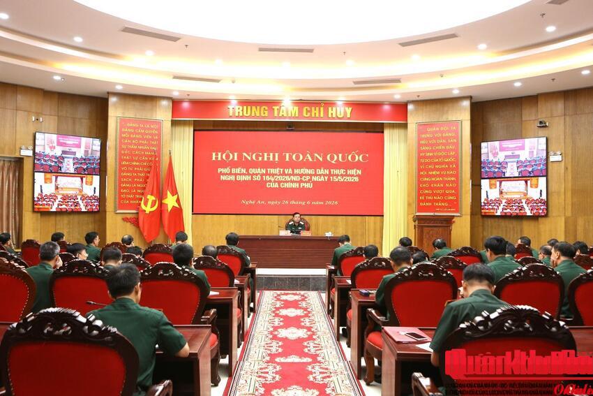 Quân khu 4 quán triệt, triển khai thực hiện Nghị định số 164/2026/NĐ-CP của Chính phủ