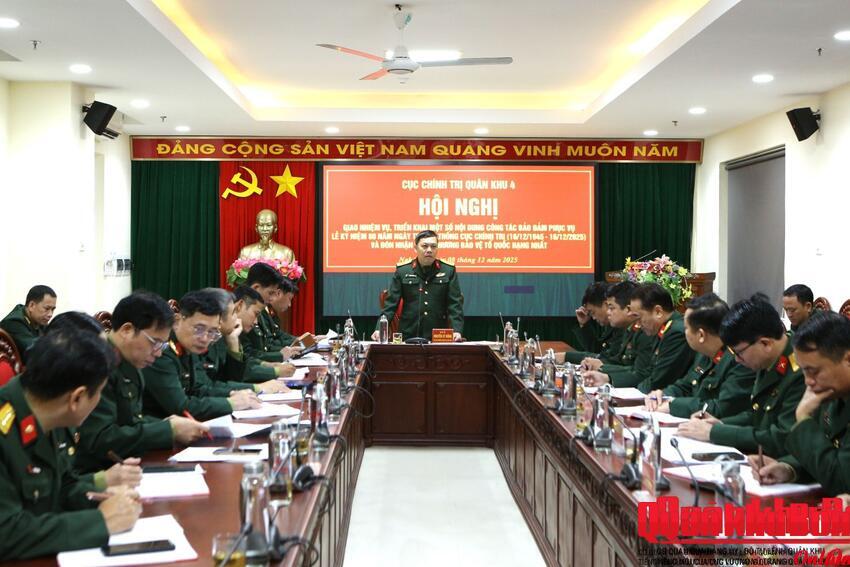 Cục Chính trị Quân khu 4: Triển khai công tác bảo đảm Lễ kỷ niệm 80 năm Ngày truyền thống