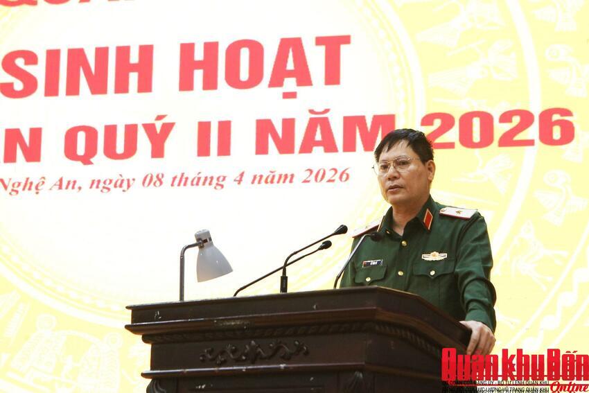 Cơ quan Quân khu 4: Triển khai nhiệm vụ trọng tâm Quý II năm 2026