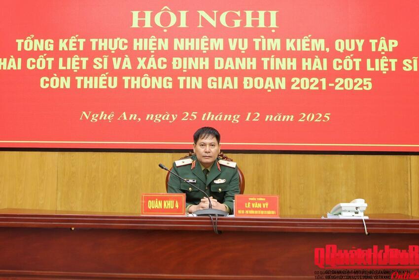 Tổng kết công tác tìm kiếm, quy tập hài cốt liệt sĩ giai đoạn 2021-2025