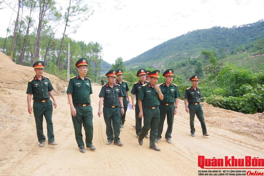 Kiểm tra công tác xây dựng căn cứ hậu cần, kỹ thuật phục vụ diễn tập tác chiến phòng thủ Quân khu